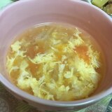 にんじん、玉ねぎの卵スープ
